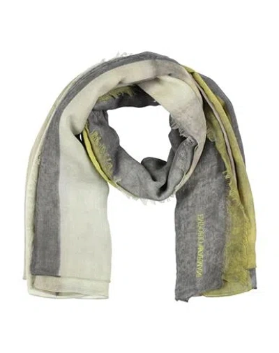 Emporio Armani Man Scarf Lime Green Size - Modal, Cotton