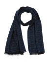 Emporio Armani Man Scarf Midnight Blue Size - Modal, Acrylic, Cotton