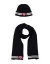 Emporio Armani Man Scarf Midnight Blue Size - Polyamide, Wool, Viscose, Cashmere In Blue