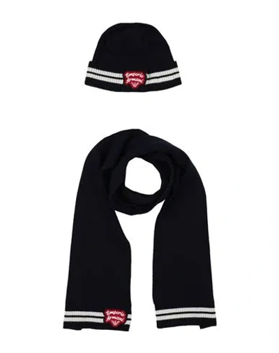 Emporio Armani Man Scarf Midnight Blue Size - Polyamide, Wool, Viscose, Cashmere