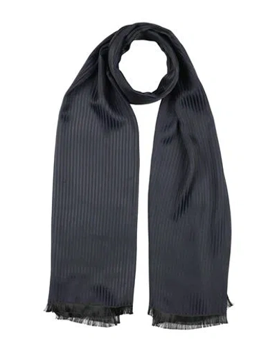 Emporio Armani Man Scarf Midnight Blue Size - Polyester, Viscose