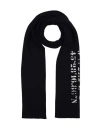 Emporio Armani Man Scarf Midnight Blue Size - Wool, Polyamide