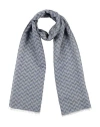 Emporio Armani Man Scarf Navy Size - Cotton, Linen