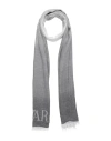 Emporio Armani Man Scarf Off White Size - Viscose, Modal In Off White