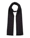 Emporio Armani Man Scarf Plum Size - Modal, Acrylic, Cotton In Purple