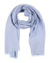 Emporio Armani Man Scarf Sky Blue Size - Viscose, Silk