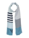 Emporio Armani Man Scarf Slate Blue Size - Modal