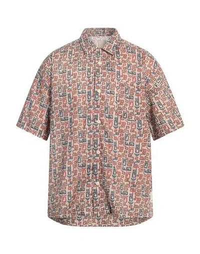 Emporio Armani Man Shirt Beige Size M Cotton