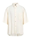Emporio Armani Man Shirt Beige Size Xxl Modal, Polyester