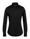 Emporio Armani Man Shirt Black Size 16 Cotton