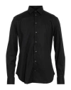 Emporio Armani Man Shirt Black Size 16 ½ Cotton, Elastane