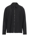 Emporio Armani Man Shirt Black Size 46 Linen