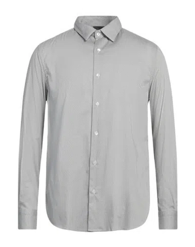 Emporio Armani Man Shirt Black Size L Cotton, Elastane