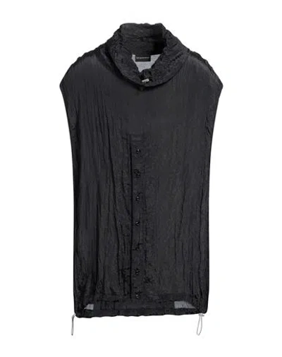 Emporio Armani Man Shirt Black Size M Polyester, Polyamide