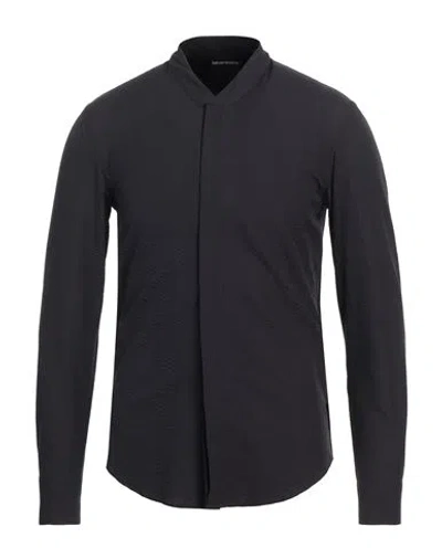 Emporio Armani Man Shirt Black Size Xs Cotton
