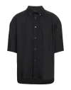 Emporio Armani Man Shirt Black Size Xxl Cotton, Polyamide, Elastane