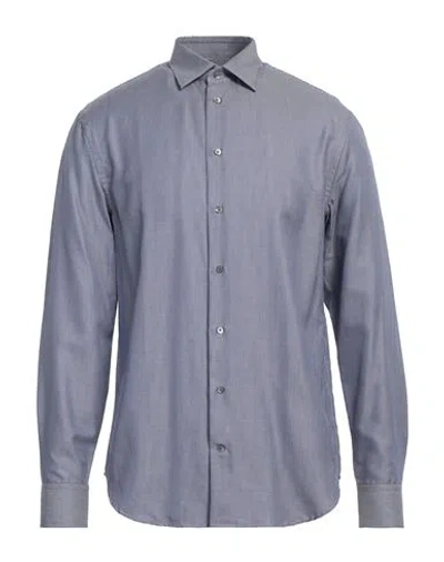 Emporio Armani Man Shirt Blue Size 17 ½ Cotton