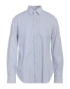 Emporio Armani Man Shirt Blue Size 17 Cotton