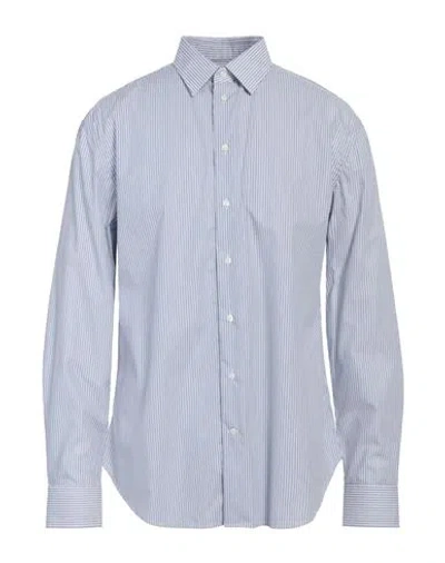 Emporio Armani Man Shirt Blue Size 17 Cotton