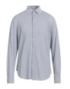 Emporio Armani Man Shirt Blue Size 17 ½ Polyamide, Elastane In Blue