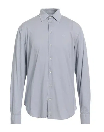 Emporio Armani Man Shirt Blue Size 17 ½ Polyamide, Elastane