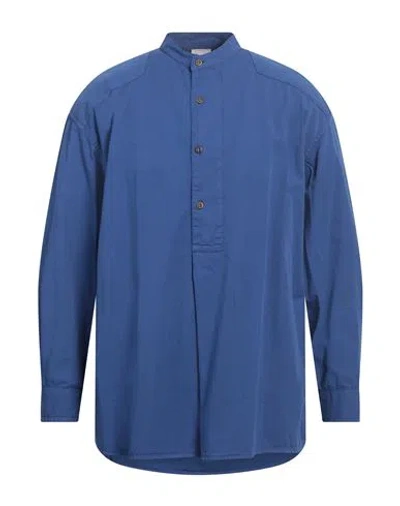 Emporio Armani Man Shirt Blue Size M Cotton
