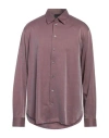 Emporio Armani Man Shirt Brick Size M Cotton, Polyester In Red