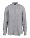 Emporio Armani Man Shirt Grey Size L Linen