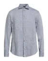 Emporio Armani Man Shirt Grey Size L Linen