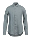 Emporio Armani Man Shirt Grey Size L Linen