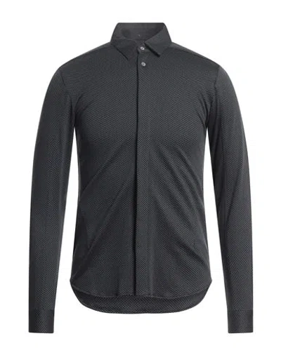 Emporio Armani Man Shirt Lead Size L Cotton In Grey