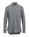 Emporio Armani Man Shirt Lead Size L Polyamide, Elastane In Grey