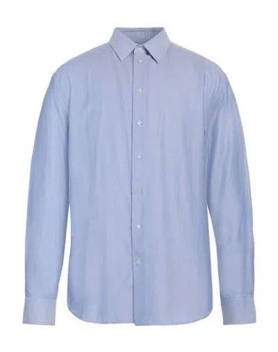 Emporio Armani Man Shirt Light Blue Size 17 Cotton