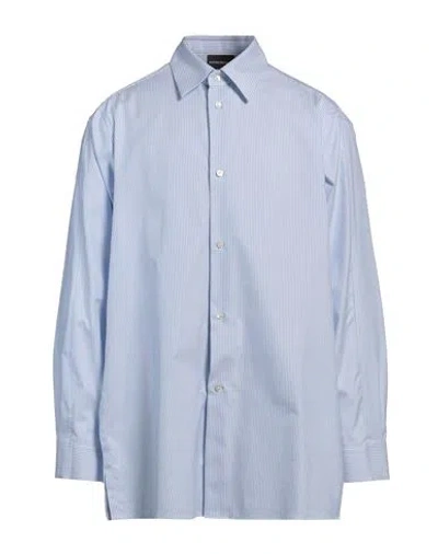 Emporio Armani Man Shirt Light Blue Size L Cotton