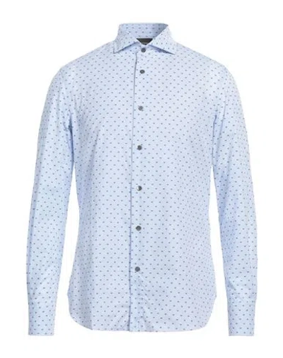 Emporio Armani Man Shirt Light Blue Size M Cotton