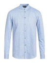 Emporio Armani Man Shirt Light Blue Size S Cotton In Blue