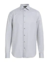 Emporio Armani Man Shirt Light Grey Size L Cotton In Grey