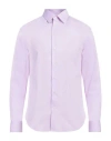 Emporio Armani Man Shirt Mauve Size 15 ½ Cotton, Elastane In Purple