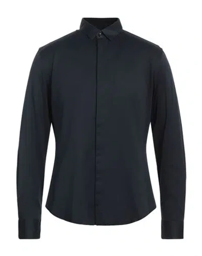 Emporio Armani Man Shirt Midnight Blue Size 15 ¾ Cotton