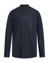 Emporio Armani Man Shirt Midnight Blue Size L Cotton
