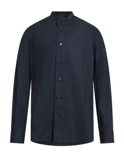 Emporio Armani Man Shirt Midnight Blue Size L Cotton
