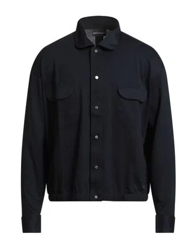 Emporio Armani Man Shirt Midnight Blue Size L Cotton