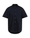 Emporio Armani Man Shirt Midnight Blue Size L Cotton