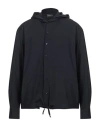Emporio Armani Man Shirt Midnight Blue Size L Virgin Wool In Blue