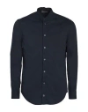 Emporio Armani Man Shirt Midnight Blue Size M Cotton, Polyamide, Elastane