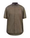 Emporio Armani Man Shirt Military Green Size M Cotton