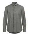 Emporio Armani Man Shirt Military Green Size M Virgin Wool In Green