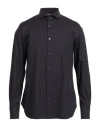 Emporio Armani Man Shirt Navy Size L Cotton In Blue