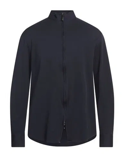Emporio Armani Man Shirt Navy Size S Polyamide, Elastane