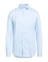 Emporio Armani Cotton-blend Shirt In Blue